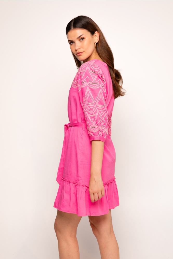 DRESS DIORA WV EMBROIDERY 236 Pink