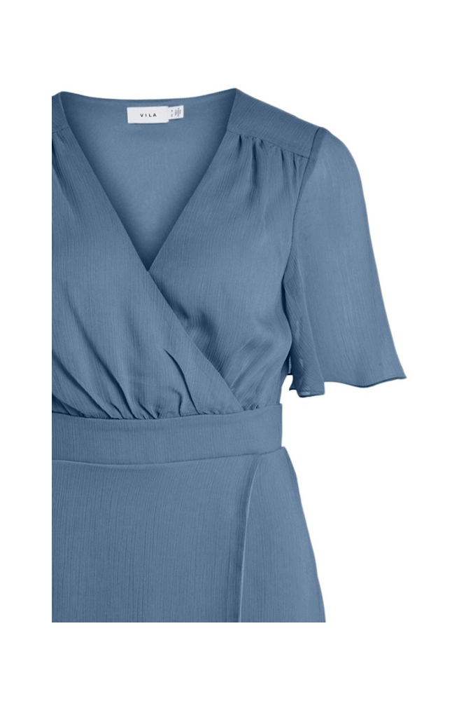VIRILLA V-NECK 2/4 SHORT DRESS/BM/D 14083771 Coronet Blue