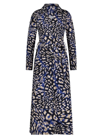 Lady Day Jurk DANI DRESS M36 398 1514 BLUE LEOPARD