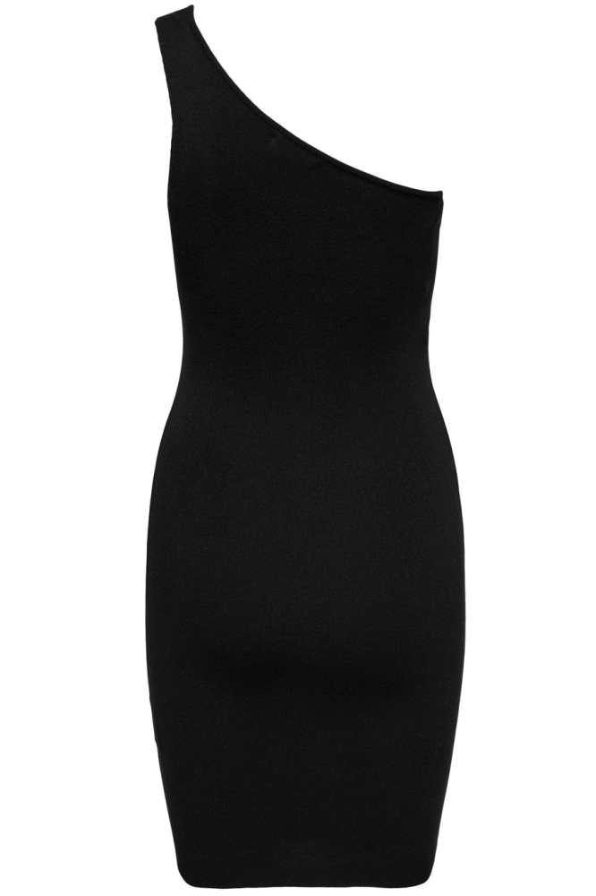 JDYCIRKELINE S/L ONE SHOULDER DRESS 15320731 BLACK