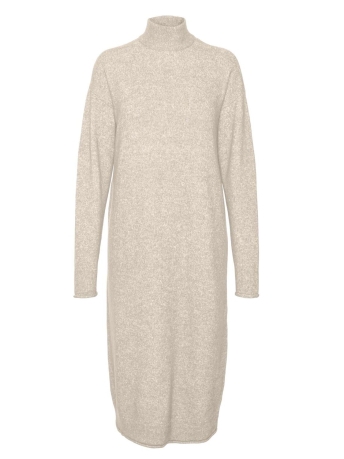Vero Moda Jurk VMKADEN LS HIGHNECK CALF DRESS GA B 10291260 BIRCH/MELANGE