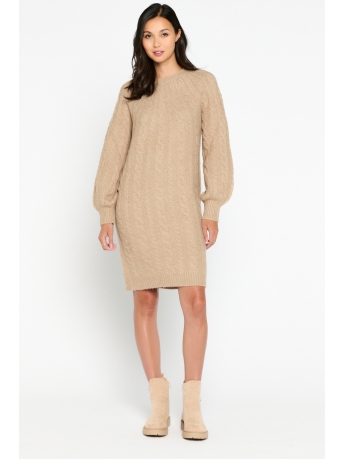 LolaLiza Jurk R TORSADMOSS 08103303 1021 Taupe