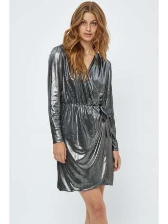 Minus Jurk AMIRINA SHORT DRESS MI5734 100 MET BLACK METALLIC
