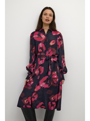 Kaffe Jurk KALOUISA SHORT OLINE DRESS 10508099 104991 SUN DRIED FLOWER