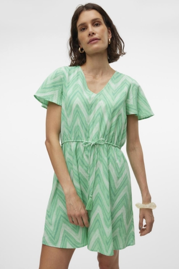 Vero Moda Jurk VMDICTHE KUI CS SHORT DRESS WVN GA 10306657 KATYDID