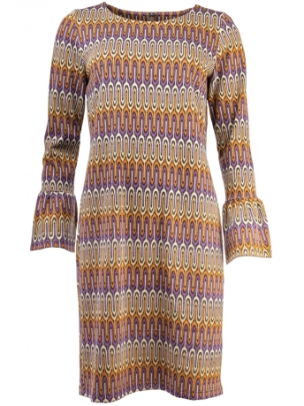 NED Jurk BELICIA LS COLORED RETRO CURL JACQUARD 23W2 RP024 01 903 COLORED