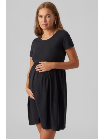 Mama-Licious Positiekleding MLMIA SS JRS ABK SKATER DRESS A. E. 20018484 Black