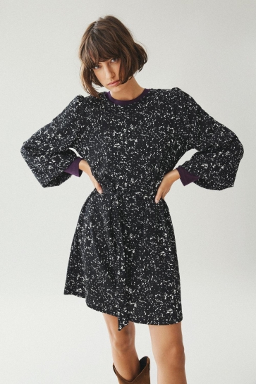 Vila Jurk VIPEFFI L/S DRESS - NOOS 14096975 BLACK BEAUTY/DEW