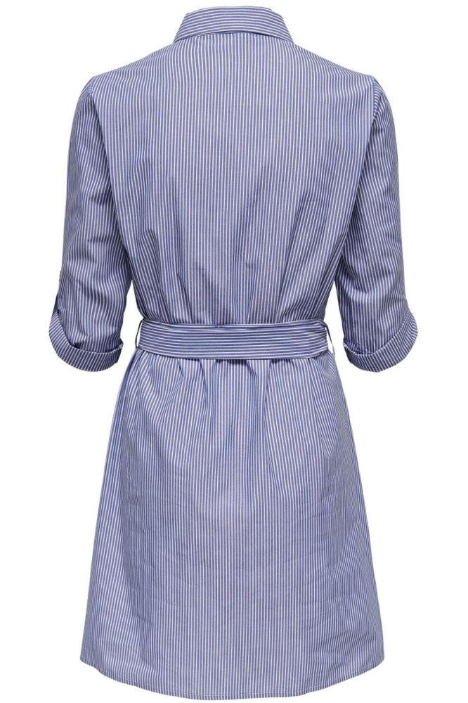 JDYHALL 3/4 SHIRT DRESS WVN NOOS 15203511 WEDGEWOOD/WHITE