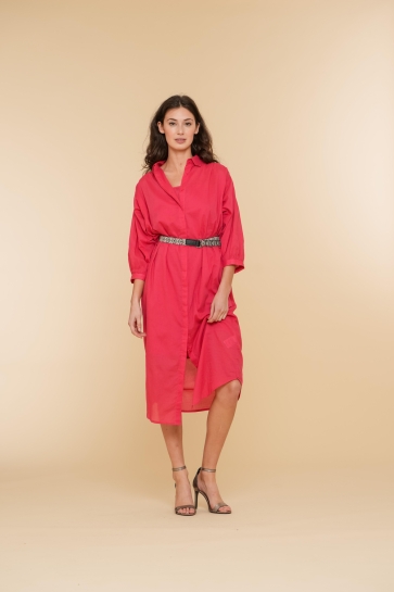 Geisha Jurk JURK MET DRIEKWART MOUWEN 47080 21 220 coral