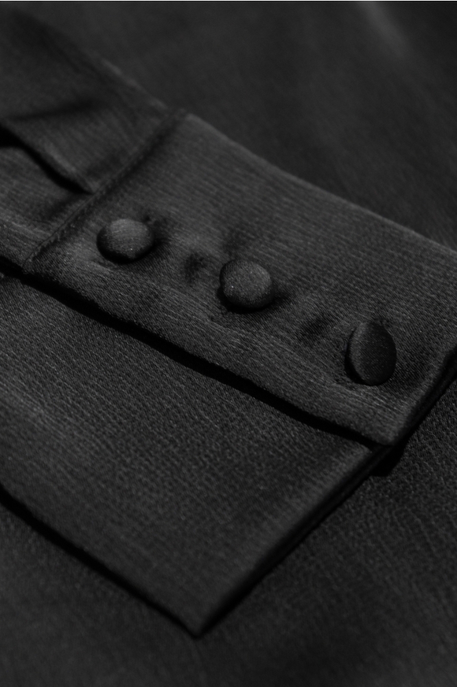 Lofty Manner zwarte dames jurk | Kleurstaal