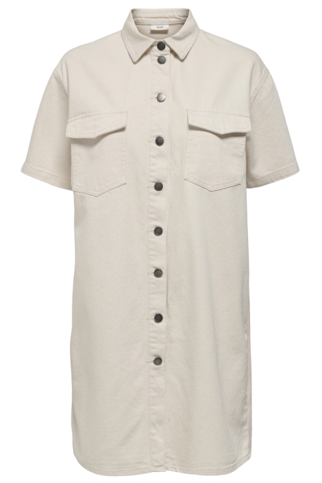 Jacqueline de Yong beige dames jurk | Vooraanzicht