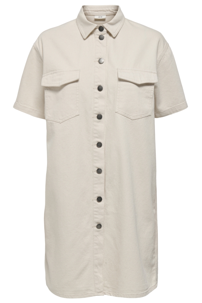 Jacqueline de Yong beige dames jurk | Vooraanzicht