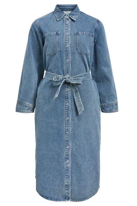 Object blauwe dames jurk | Vooraanzicht