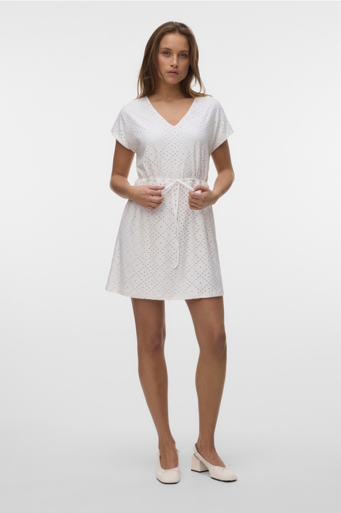 VMTASSA SS SHORT DRESS JRS NOOS 10325617 SNOW WHITE
