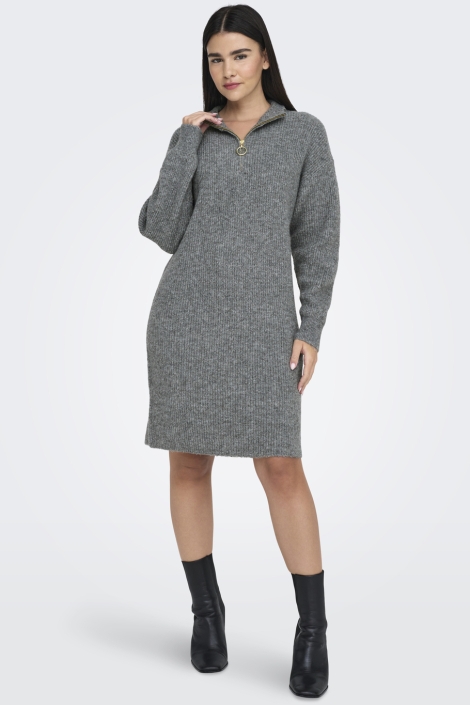Only grijze dames jurk | Model