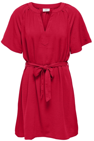 Jacqueline de Yong Jurk JDYDIVYA LIFE S/S V-NECK DRESS WVN 15320782 SKI PATROL