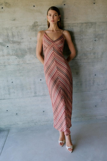 Vero Moda Jurk VMDEMI STRIPE 78 SINGLET DRESS JRS 10328135 Dubarry/Demi