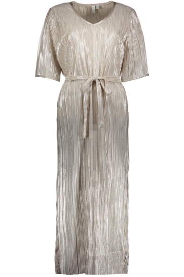 Vero Moda Jurk VMDUVI 2/4 V-NECK 7/8 DRESS JRS BTQ 10334191 SILVER COLOUR