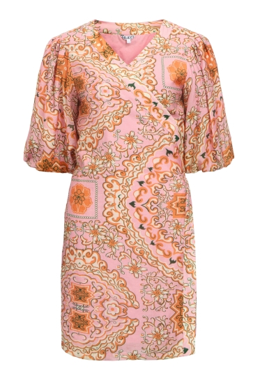 Object Jurk OBJHOLLY 2/4 RE SHORT WRAP DRESS 13 23047031 ROSE ELEGANCE