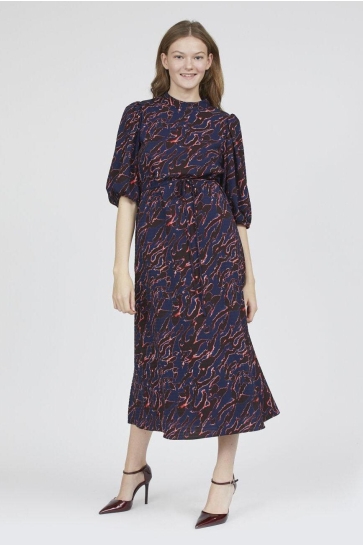 SisterS point Jurk VENTIA DR10 18391 NAVY/RED
