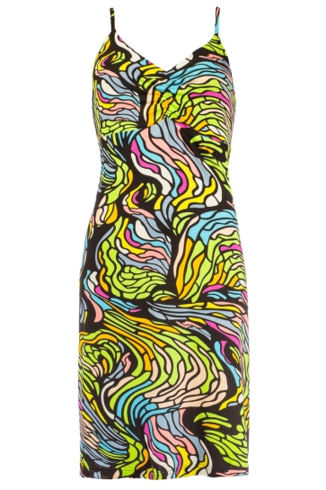 NED Jurk NORI SL BLACK TRIPPY ART TRICOT 25S4 X1734 01 900 black