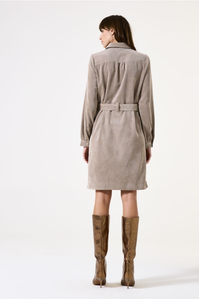 Garcia taupe dames jurk | Model