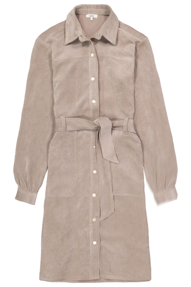 Garcia taupe dames jurk | Vooraanzicht