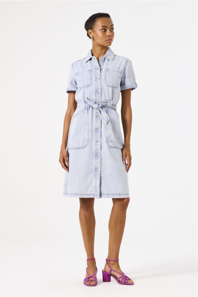 DENIM JURK BLEACHED C50285 4637 Bleached