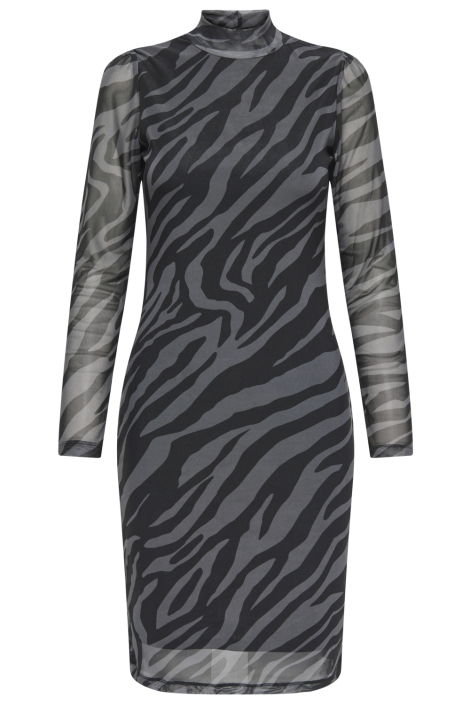 Only grijze dames jurk | Vooraanzicht