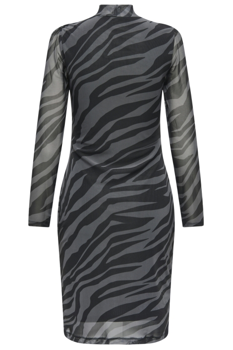 Only grijze dames jurk | Achteraanzicht