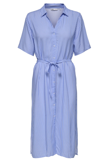 Only Jurk ONLYASMIN S/S SHIRT DRESS WVN 15357241 Provence/YASSI WHITE