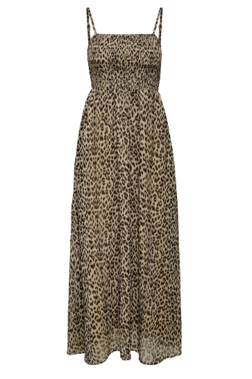 Only Jurk ONLELENA VIKKI LIFE STRAP ANK DRESS 15352634 Black/Leo