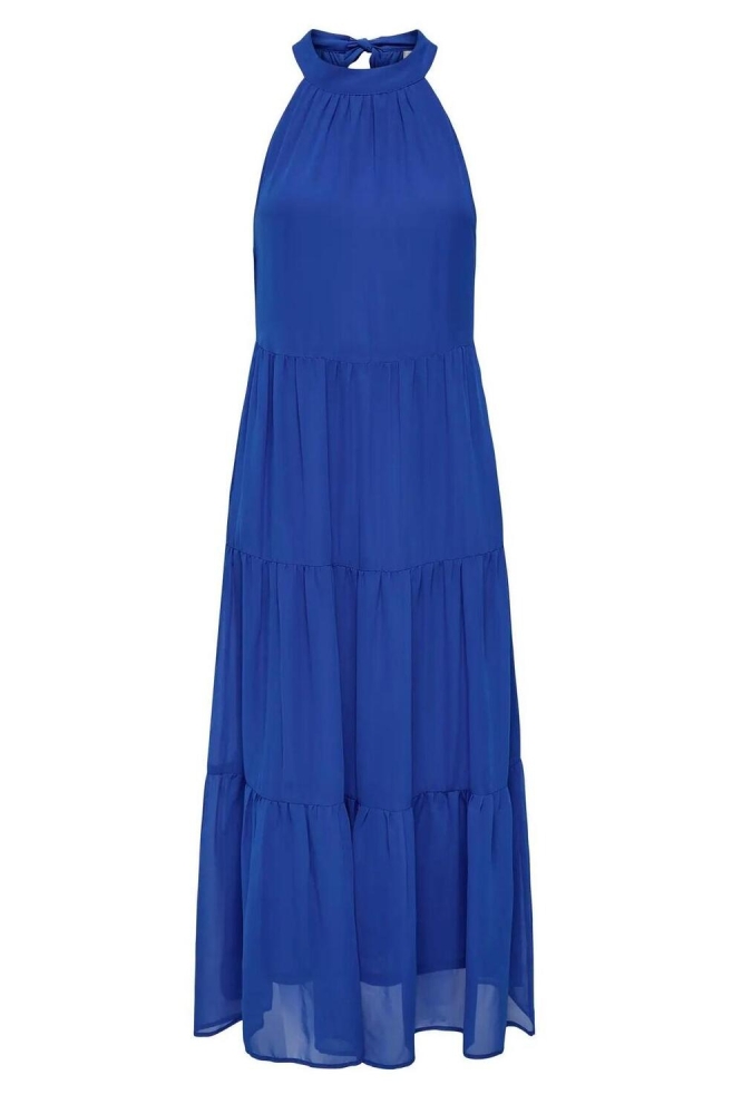Only blauwe dames jurk | Vooraanzicht