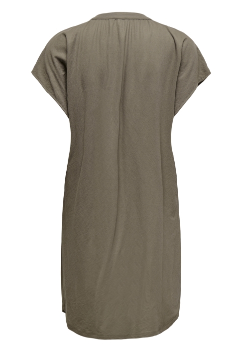Only taupe dames jurk | Achteraanzicht