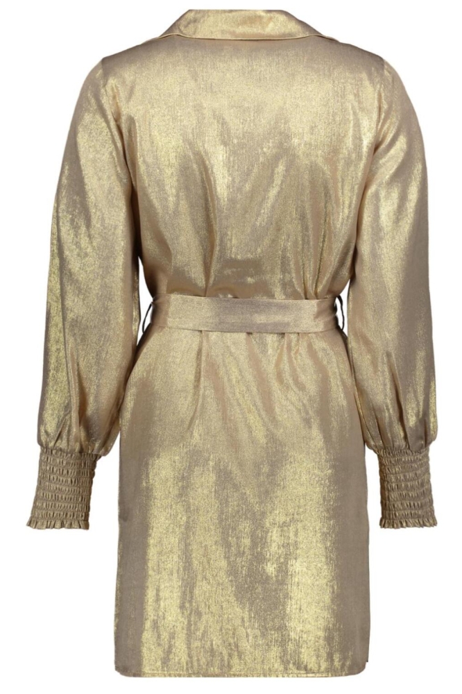 Vero Moda gouden dames jurk | Achteraanzicht