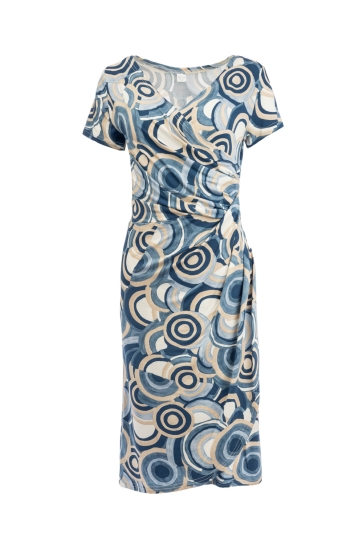 NED Jurk JANET LONG SS DENIM CRICLES 25S4 X1793 01 306 denim
