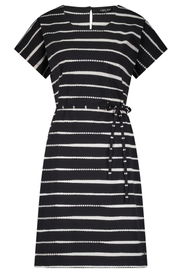 Lady Day Jurk AMELIE DRESS L36 506 2527 PAINTED STRIPE BLACK