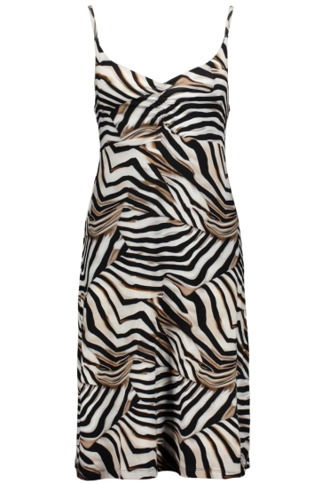 Geisha Jurk NOA JURK MET SPAGHETTIBANDJES 57360 60 000010 OFF-WHITE/BLACK