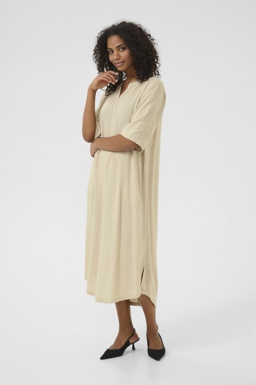 Kaffe Jurk KAMILIA KAFTAN DRESS 10508312 FEATHER GRAY