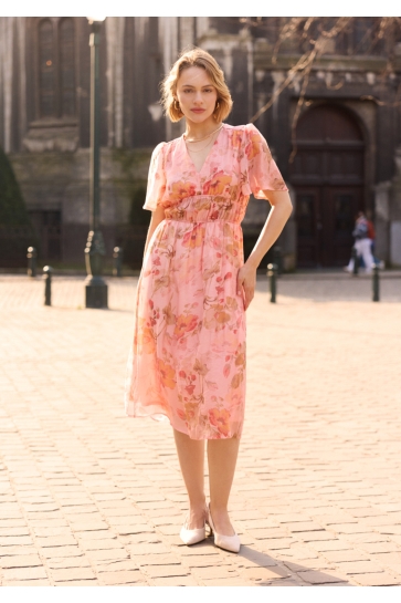 LolaLiza Jurk R SILKE 08104099 1303 PASTEL PINK
