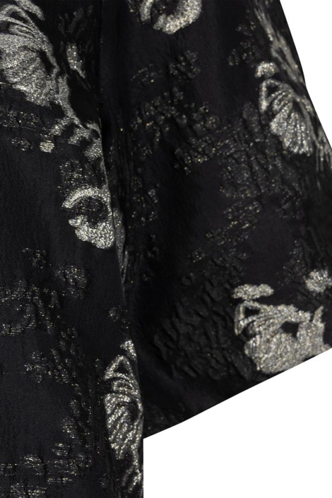 EsQualo zwarte dames t-shirt | Close up