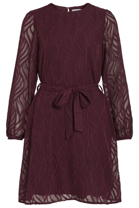 Vila bordeaux dames jurk | Vooraanzicht