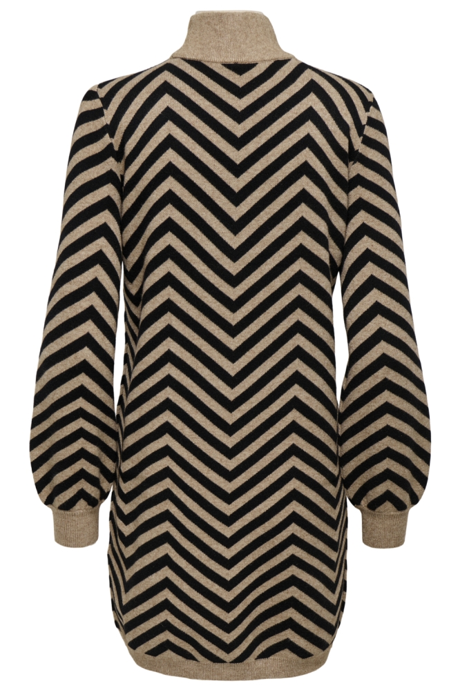 Only camel dames jurk | Achteraanzicht