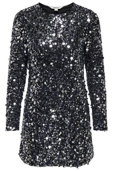 Only Jurk ONLANIKA CATINA LS SEQUINS DRESS WV 15358384 SILVER