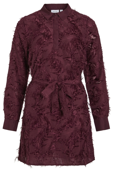 Vila bordeaux dames jurk | Vooraanzicht