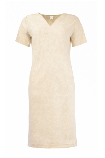 NED Jurk SIMO 12 SS BEIGE SERENITY WOVEN 25S4 X1769 01 02 beige