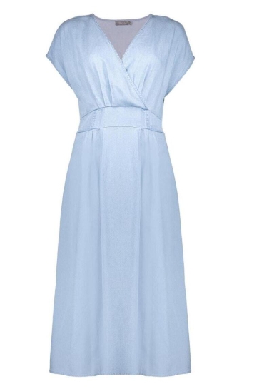 Geisha Jurk DRESS 57305 10 Light Blue Denim