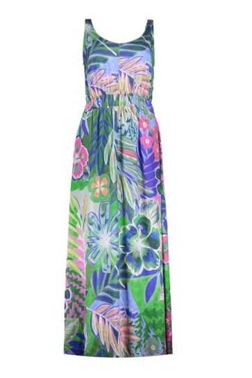 Geisha Jurk DRESS 57333 20 Blue/Green