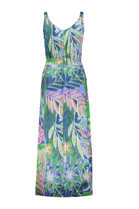 Geisha multi color dames jurk | Vooraanzicht